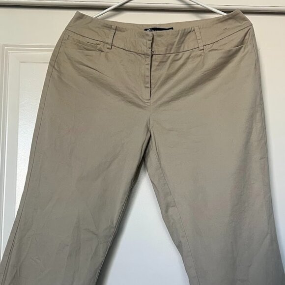 7th Avenue New York & Co Dress Faux Pockets Wide Boot Leg Pants Size 8 Average - Picture 3 of 9